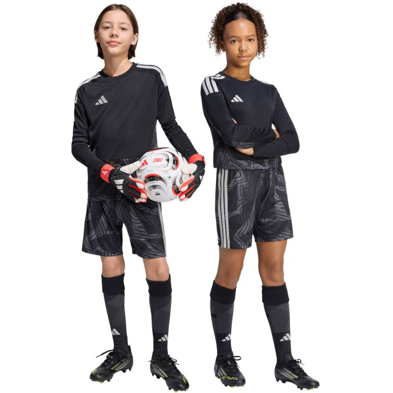 adidas Tiro 26 Competition Goalkeeper Kids' Shorts Black and Gray KC5468