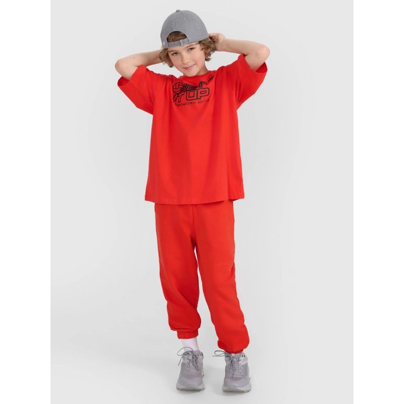 Oversized T-shirt with children's print 4F 4FJRSS25TTSHU3296-62S *Kategoria tymczasowa Your Sports Performance