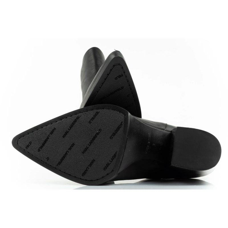 Karl Lagerfeld Cowboy Boots Women's Leather Cowboy Boots Black In preparation Your Sports Performance
