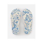 RIP CURL Mixed Bloom Open Toe Blue Women's Flip-Flops