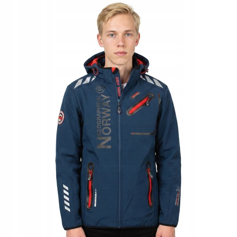 Geographical Norway Softshell ROYAUTE DB NAVY RED MEN 068 (WY2001H/GN/Navy / Red) Geographical Norway