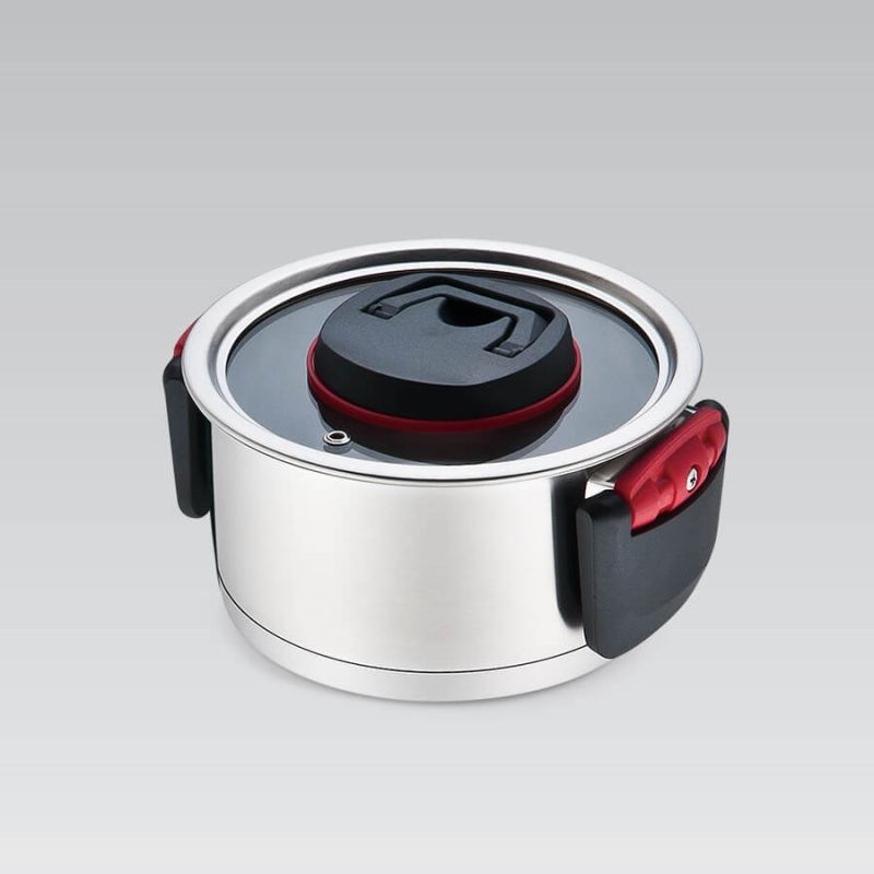 Pot with foldable handles + lid MR-3530-24 5.5L AGD - Produkty/Garnki / patelnie nieelektryczne Your Sports Performance