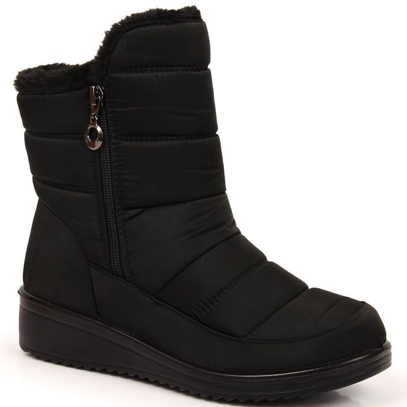 Insulated snow boots with a zipper NEWS W EVE377A black Footwear/Outdoor/News Your Sports Performance
