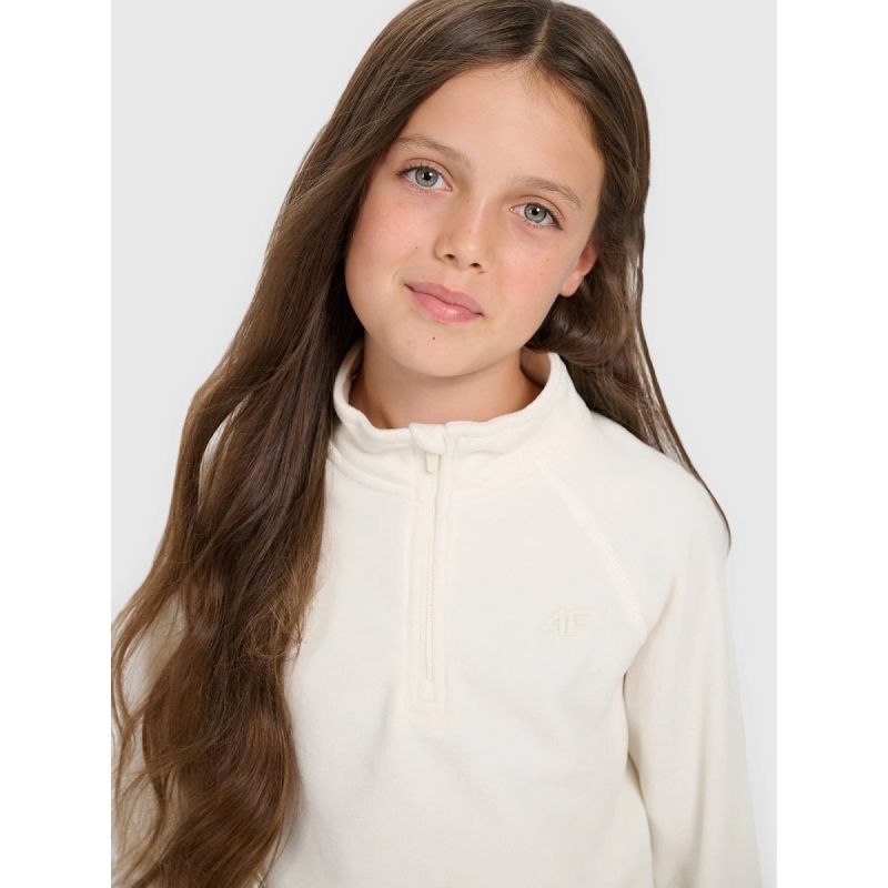 Girls' thermal fleece underwear (top) 4F 4FJRAW25UFLEF070-11S *Kategoria tymczasowa Your Sports Performance