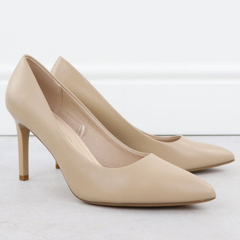 Beige high heel pumps Sergio Leone 1339 To be categorized Your Sports Performance