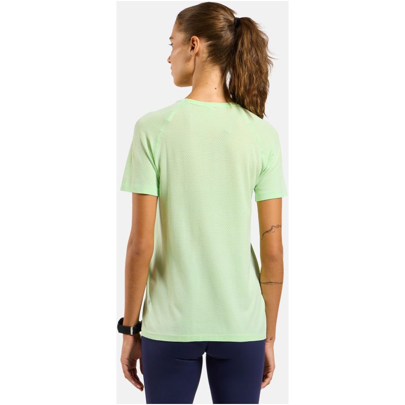 Odlo ESSENTIAL SEAMLESS women's crew-neck T-shirt, short sleeve, green
