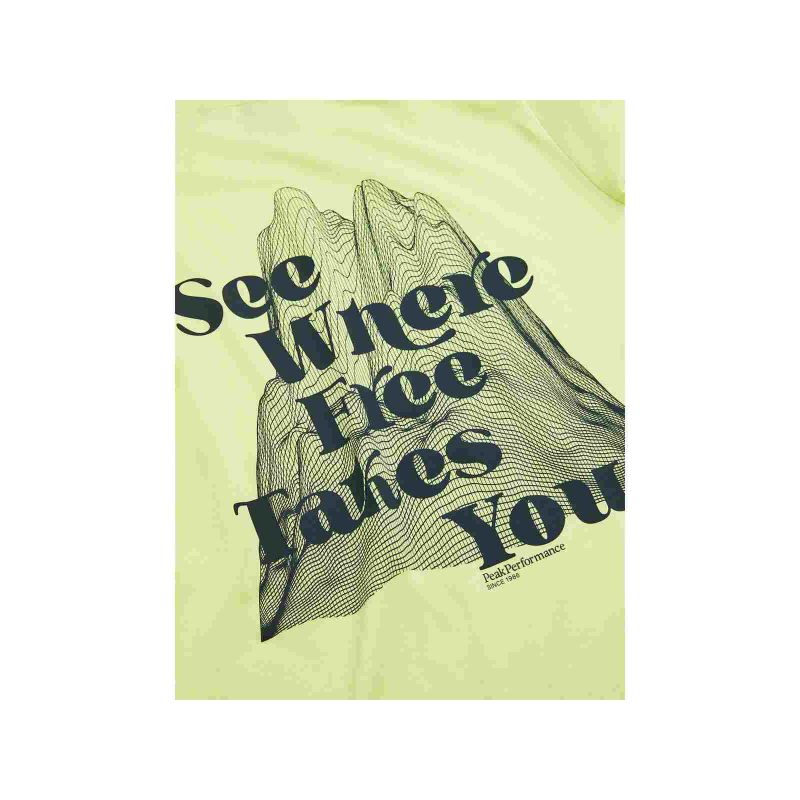 PEAK PERFORMANCE Explore Graphic Tee Women Yellow