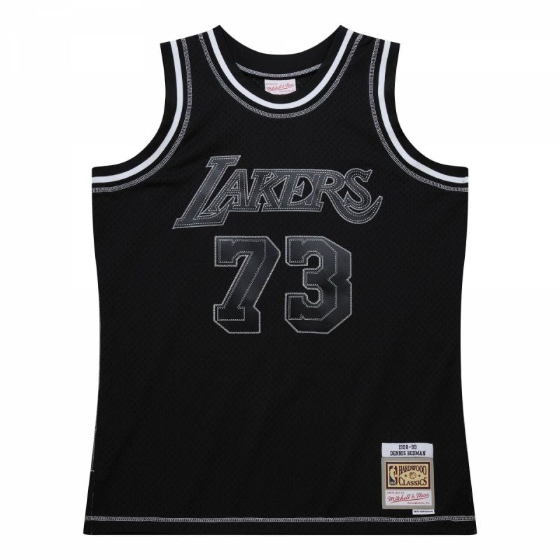 Mitchell &amp; Ness NBA Contrast 2K Swingman Jersey Lakers 1998 Dennis Rodman M TFSM6784-LAL98DRDBLCK Clothing/Lifestyle/T-shirts/Mitchell & Ness Your Sports Performance