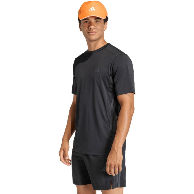 Men's adidas Tech Essentials Workout 3-Stripes T-shirt black KQ7485