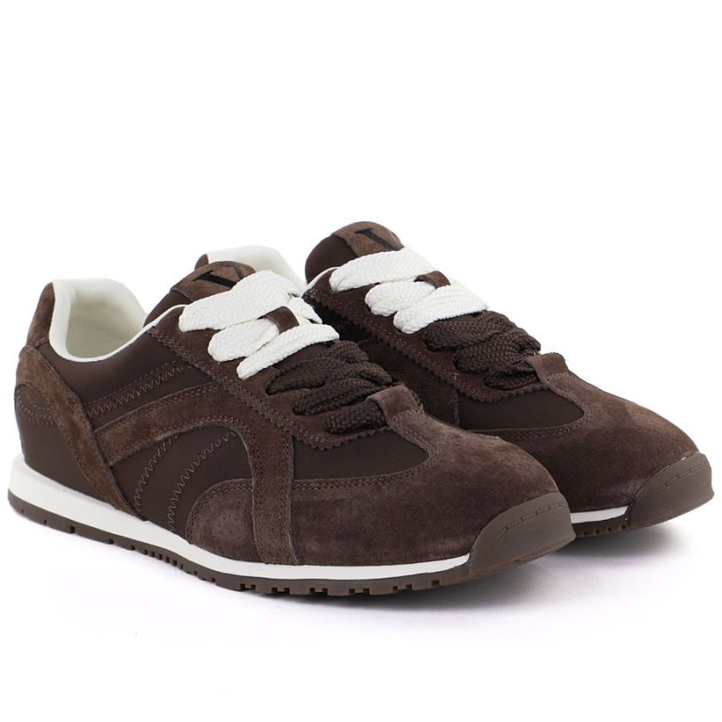 Women's brown suede leather shoes Vinceza 86427 Vinceza