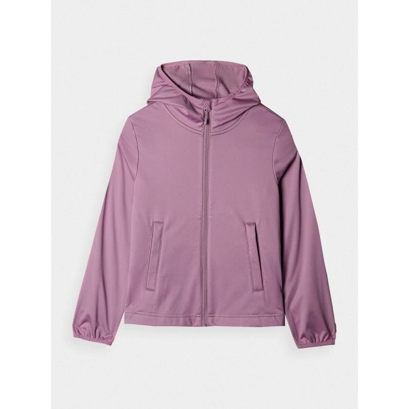 Windproof softshell jacket with neodry 5000 membrane for girls 4F Junior 4FJWAW24TSOFF261-54S *Kategoria tymczasowa Your Sports Performance