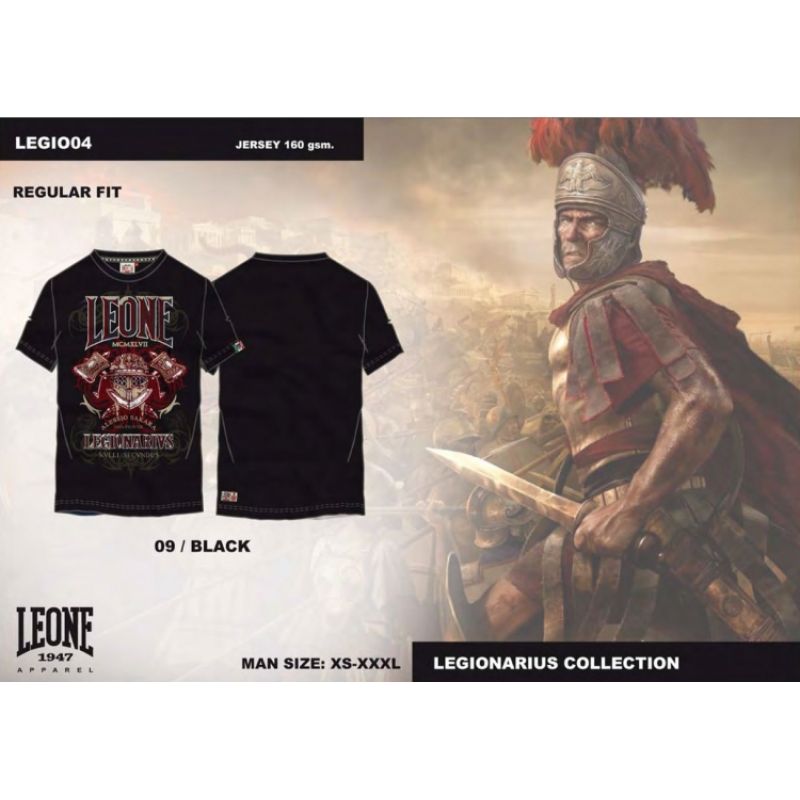 Men's T-shirt LEONE LEGIO04 black "XL" In preparation Your Sports Performance