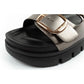 Lee Cooper shoes women's slippers silver comfortable platform fashionable