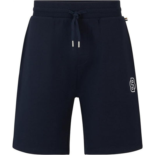BOSS Fashion BLU men's shorts, cotton, navy blue (50515170-403) Boss