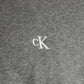 Calvin Klein Zip Fleece Hoodie Logo Tape Grey Heather - LZ04RE285G-P7E