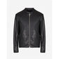 Armani Exchange Men's Stand-Up Collar Leather Jacket (8NZB08-ZNAAZ-1200) In preparation Your Sports Performance