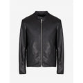 Armani Exchange Men's Stand-Up Collar Leather Jacket (8NZB08-ZNAAZ-1200) In preparation Your Sports Performance
