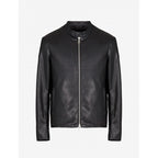 Armani Exchange Men's Stand-Up Collar Leather Jacket (8NZB08-ZNAAZ-1200) In preparation Your Sports Performance