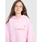 Oversized sweatshirt with hood, unzipped, for girls, 4F 4FJRAW25TSWSF2429-56S 4f