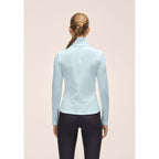 CASALL Women's Serene Half Zip Long Sleeve T-Shirt, Blue
