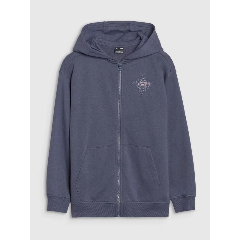 Girls' sweatshirt with a hood, 4F 4FJWSS25TSWSF1482-22S *Kategoria tymczasowa Your Sports Performance