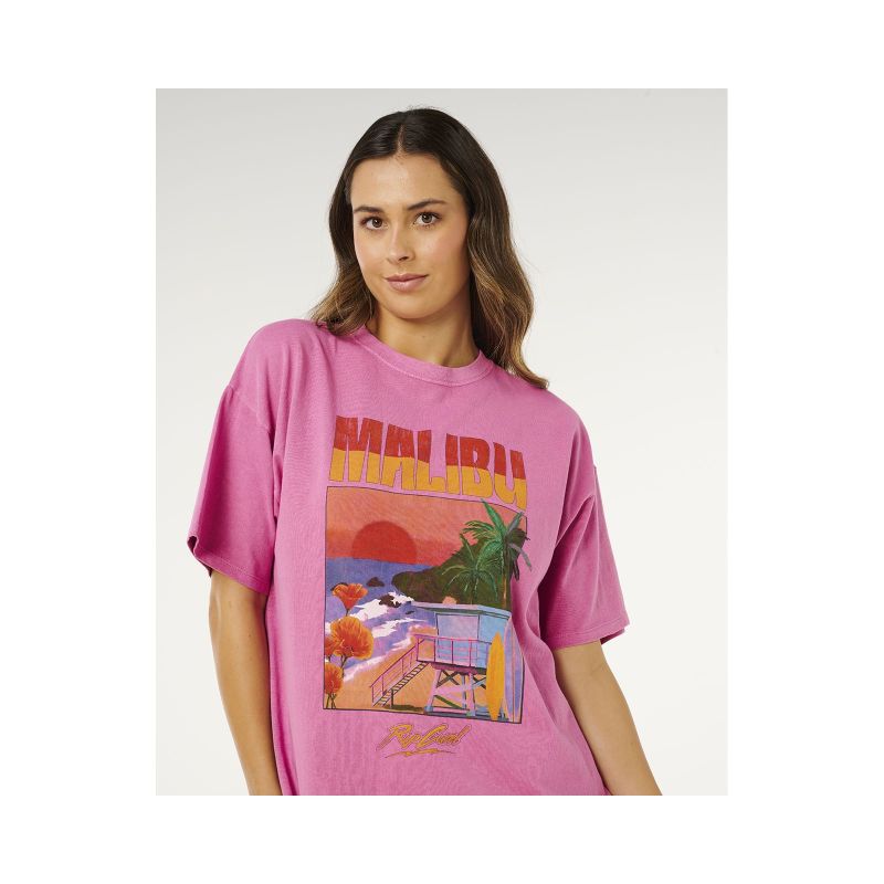 RIP CURL Hayley O Heritage Tee Pink