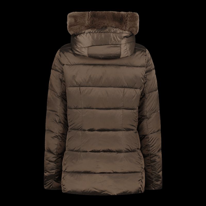 CMP women's winter jacket with hood, sports, insulated, brown (34K0036F/P981) In preparation Your Sports Performance