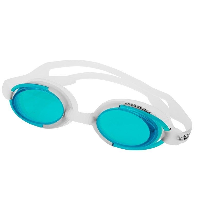 Swimming goggles Aqua-Speed Malibu white-green Accessories/Swimming accessories Your Sports Performance