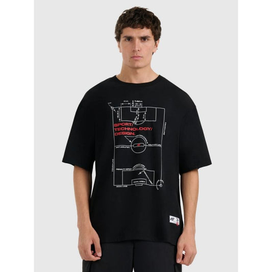 Men's oversized printed T-shirt 4F 4FRAW25TTSHM3257-20S *Kategoria tymczasowa Your Sports Performance