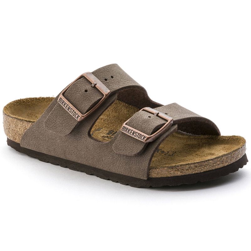 Birkenstock Arizona Kids Birko-Flor Nubuk Mocha narrow flip-flops for kids (0552893) Footwear/Lifestyle/Brinkenstock/Klapki/chodaki Birkenstock