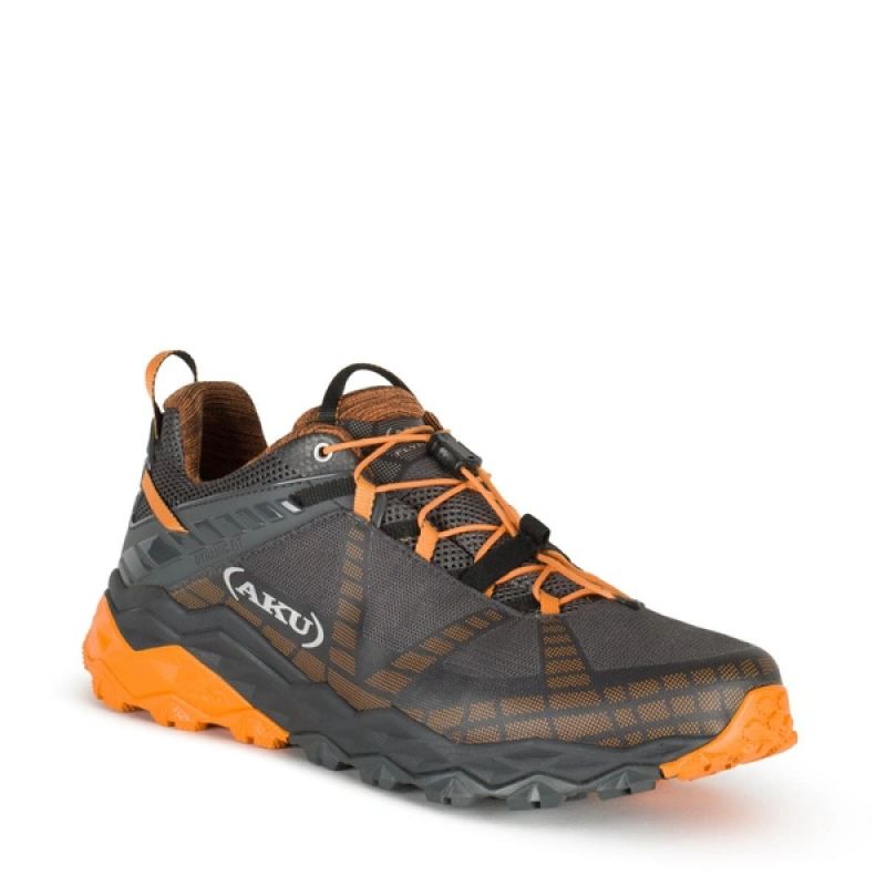 Flyrock Vibram men's trekking sports shoes, durable gray orange To be categorized Your Sports Performance