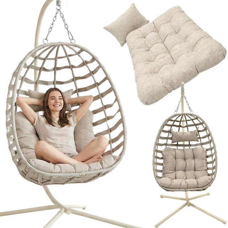 COCOON BEIGE HANGING CHAIR Home and Garden/Garden Your Sports Performance