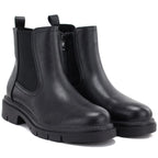 Women's leather ankle boots, black Sergio Leone BT-01-S