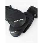 VIKING Ogama Women’s Ski Gloves, Down-Filled Lobster Mittens, Black