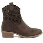 Women's openwork brown cowboy boots Jezzi RMR2353-16 To be categorized Your Sports Performance