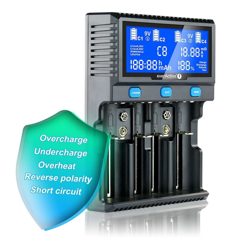 EVERACTIVE CHARGER FOR LI-ION AND NI-MH CYLINDRICAL BATTERIES UC4200 Baterie, akumulatorki i ładowarki/Ładowarki akumulatorowe (bez akumulatorków) Your Sports Performance