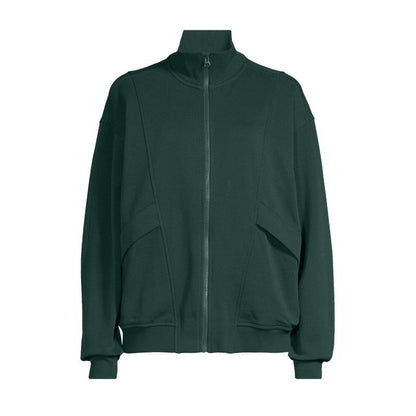 CASALL Comfy Full Zip Sweater, green Casall