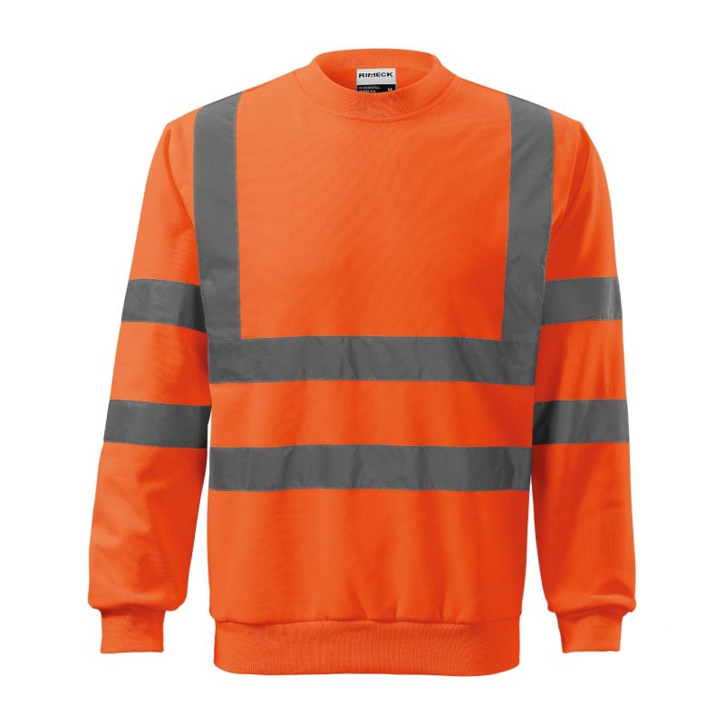 Rimeck HV Essential M MLI-4V698 sweatshirt fluorescent orange Clothing/Lifestyle/Rimeck Your Sports Performance