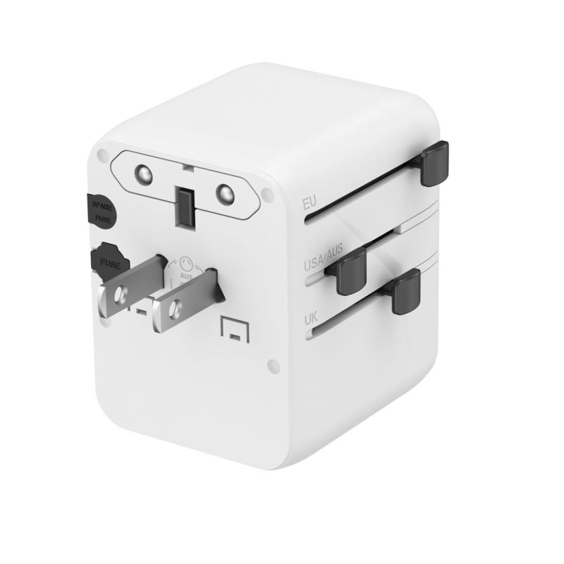 GEMBIRD UNIVERSAL TRAVEL ADAPTER 20W, WHITE Kable i adaptery/Adaptery, przejściówki Your Sports Performance