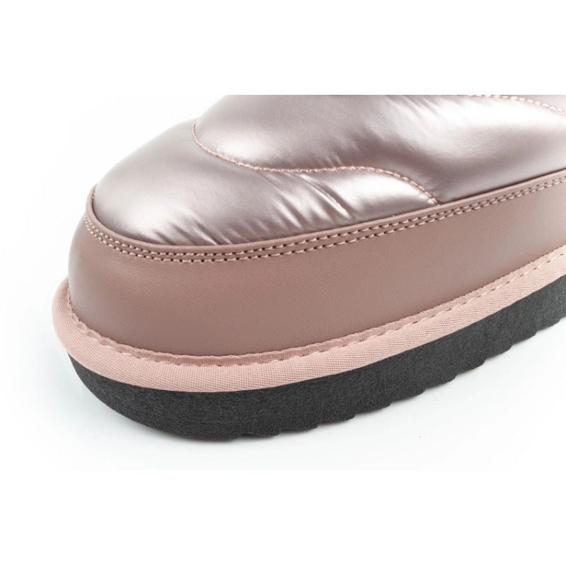 D.Franklin women's snow boots winter fashionable insulated ankle boots rose gold D.Franklin