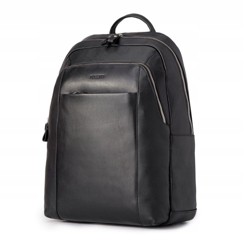 Puccini Royal Collection Men's Leather Backpack for 15.6" Laptop Black - LGD6323-1 Akcesoria i sprzęt koszykarski/Torby i plecaki Your Sports Performance