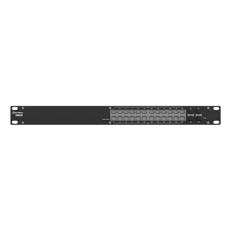 Teltonika SWM282 24p Managed L2+ Gigabit Ethernet Switch (10/100/1000) PoE Support Black Komunikacja i łączność/Switch-e Your Sports Performance