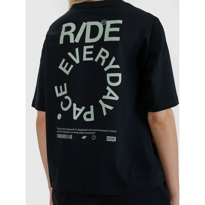 Women's oversize printed T-shirt 4F 4FWSS25TTSHF1993-20S *Kategoria tymczasowa Your Sports Performance