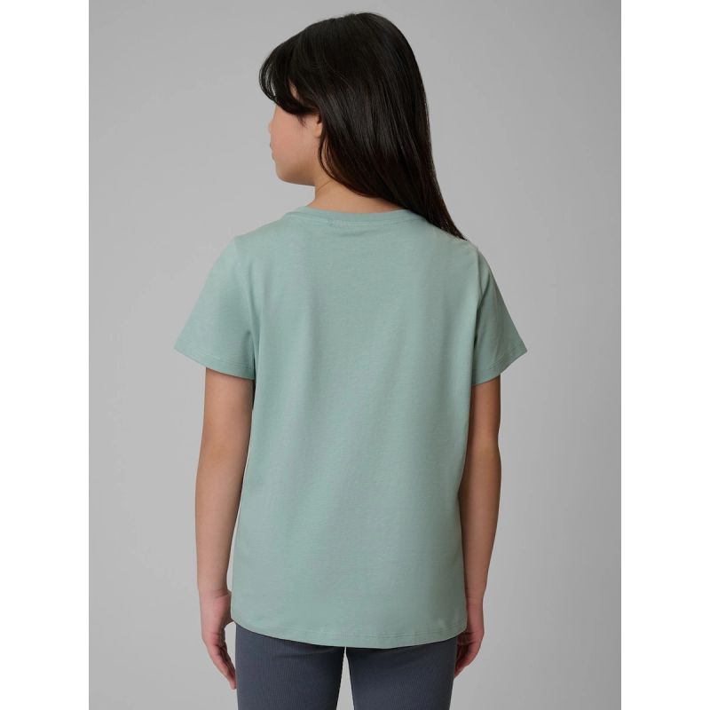 Regular plain girls' T-shirt 4F 4FJRSS26TTSHF3554-12S 4f