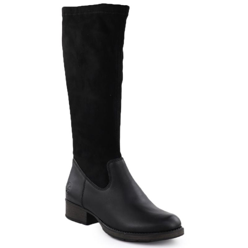 Women's leather ankle boots with insulated sole, black Rieker 9551 Footwear Your Sports Performance