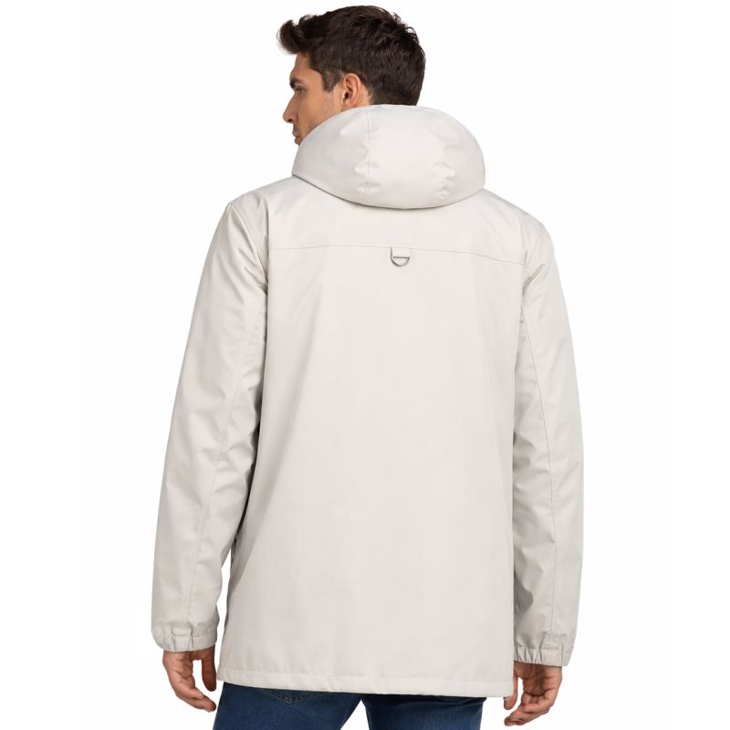 Men’s Mid-Season Jacket Geographical Norway BARIMO OFF WHITE DB MEN 009 (SZ1967H/GN-OFF WHITE)