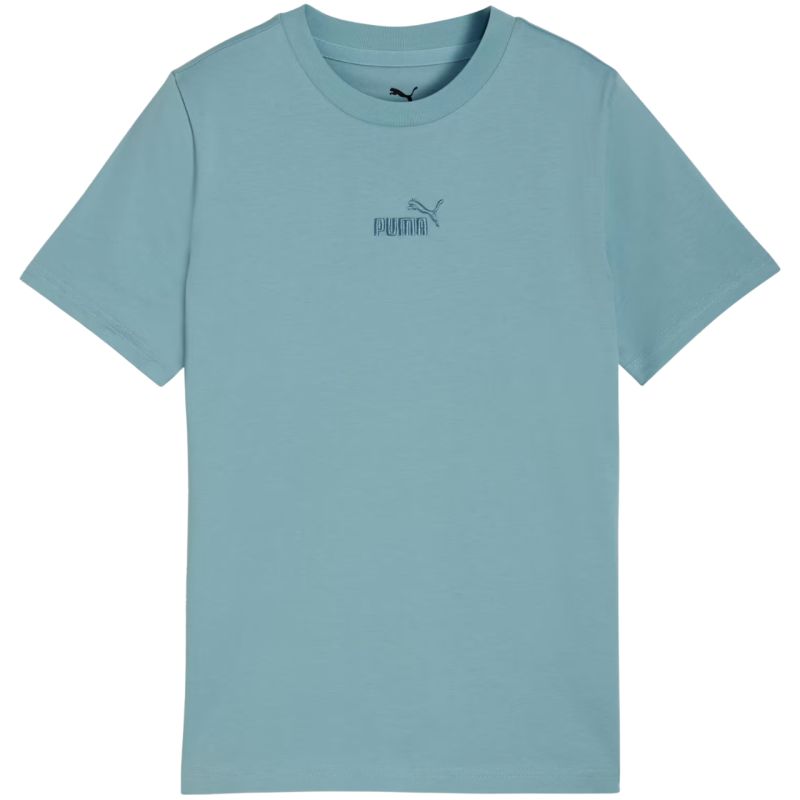 Puma ESS Small No. 1 Logo Centered Tee for Kids Blue 692975 47