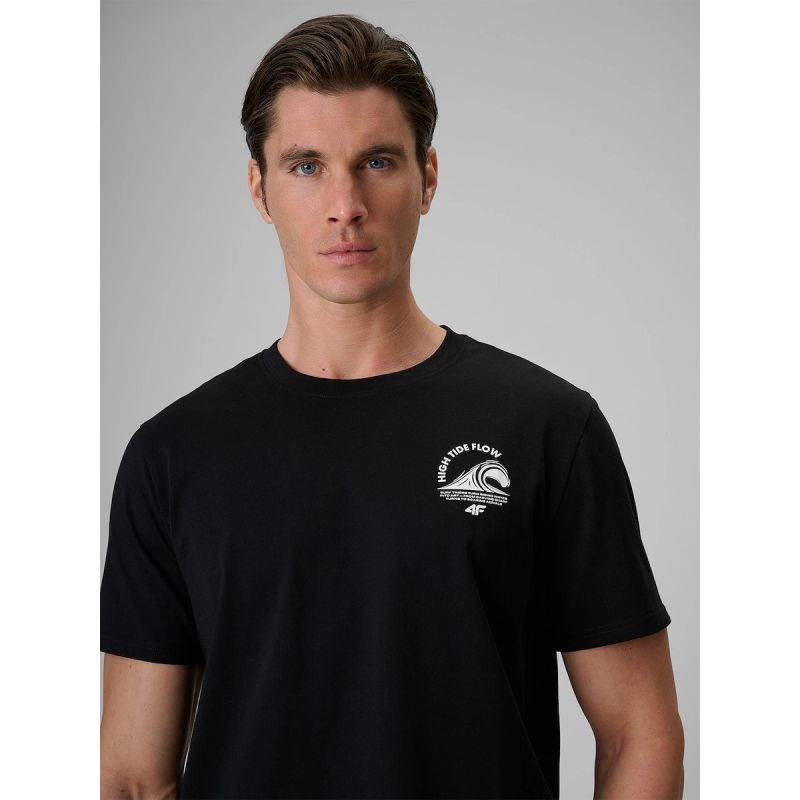 Men's relaxed T-shirt with print 4F 4FRSS26TTSHM4296-20S