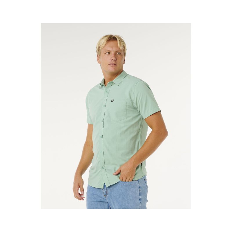 Men's RIP CURL Vaporcool Aerotech S/S Shirt Green
