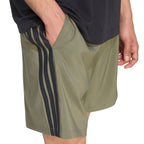 Men's adidas Essentials 3-Stripes Chelsea Lite Woven Shorts Olive KY4154